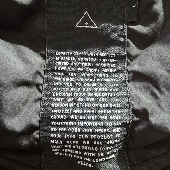 I Love Ugly Lightweight Black Rain Coat Size L - Picture 6 of 16